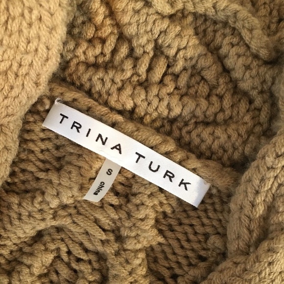 Cozy Tan Cable Knit Sweater - Picture 8 of 10